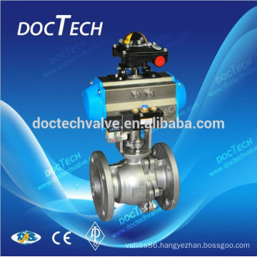 soft Sealing GB DN50 2" With Single Action Pneumatic Actuator From China Supplier